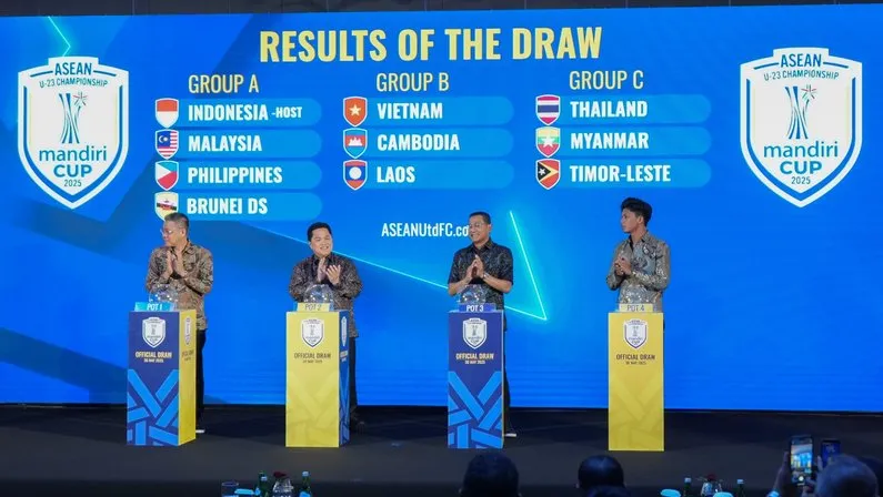 Berita BOLA: Hasil Undian ASEAN U-23 Championship 2025: Indonesia di Grup A Lawan Malaysia, Filipina, Brunei Darussalam