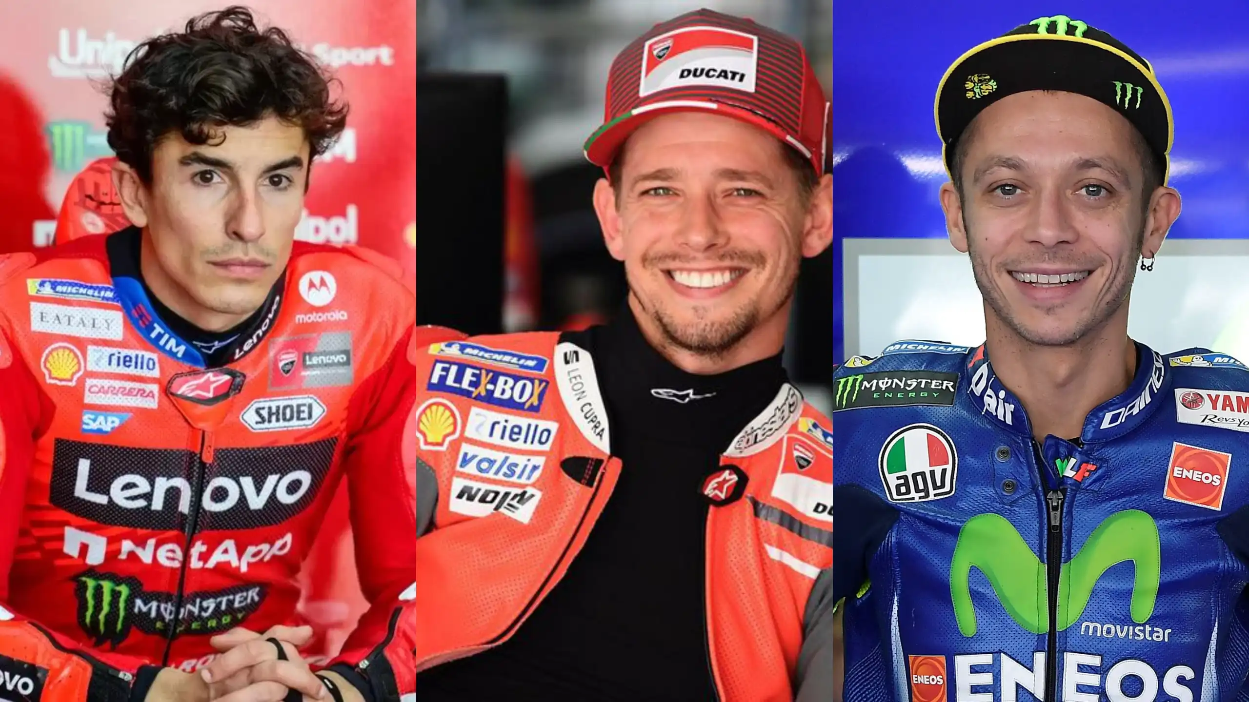 Marc Marquez, Valentino Rossi, Casey Stoner © STMimages