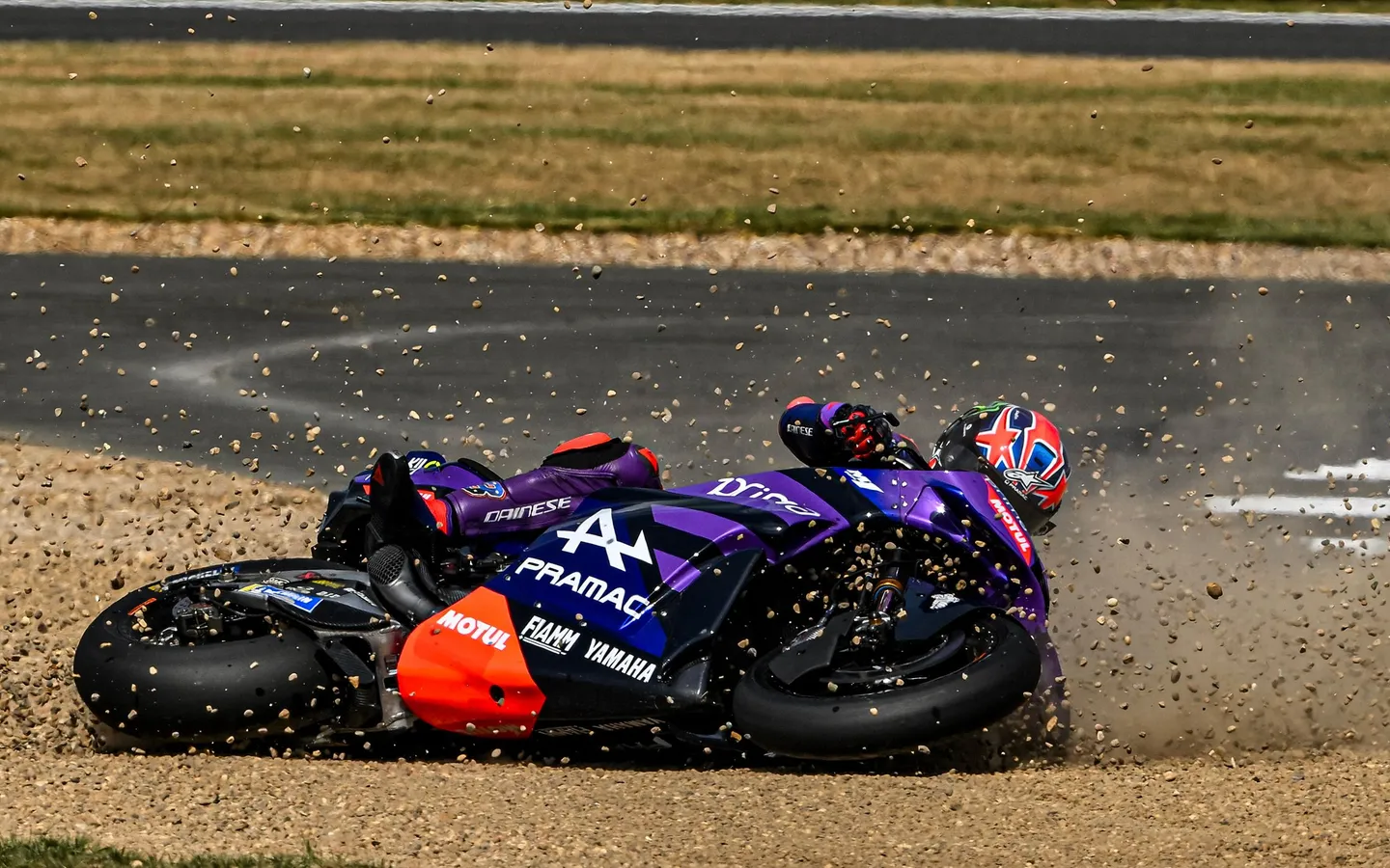 Jack Miller Terpeleset di Silverstone: Nasib Sial Berlanjut untuk Pramac Yamaha