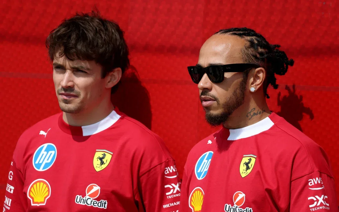 Lewis Hamilton and Charles Leclerc Watch Ferrari Fire Up 2026 F1 Engine